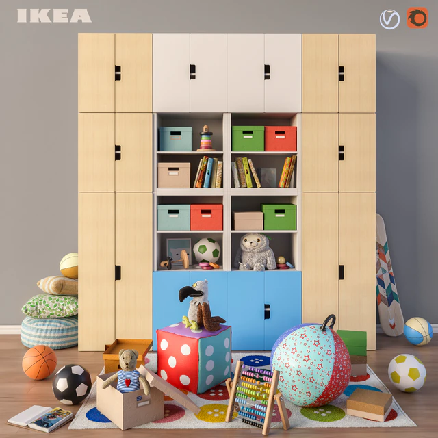 Модульная мебель, аксессуары и игрушки IKEA set 3 — Скачать