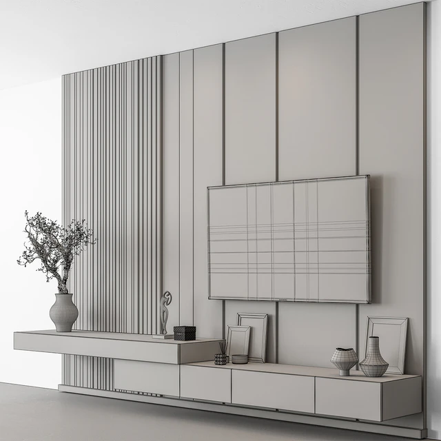 TV Wall Stone and Wood - Set 100 — Descargar