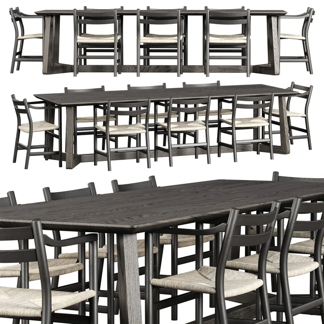 Edu Furniture Dining Set V1 / Garden furniture set — Descargar