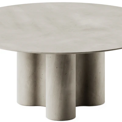 mg12 GIORGIA Round cement dining table — Ver 4