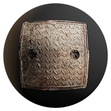 metal manhole cover 004 — Скачать
