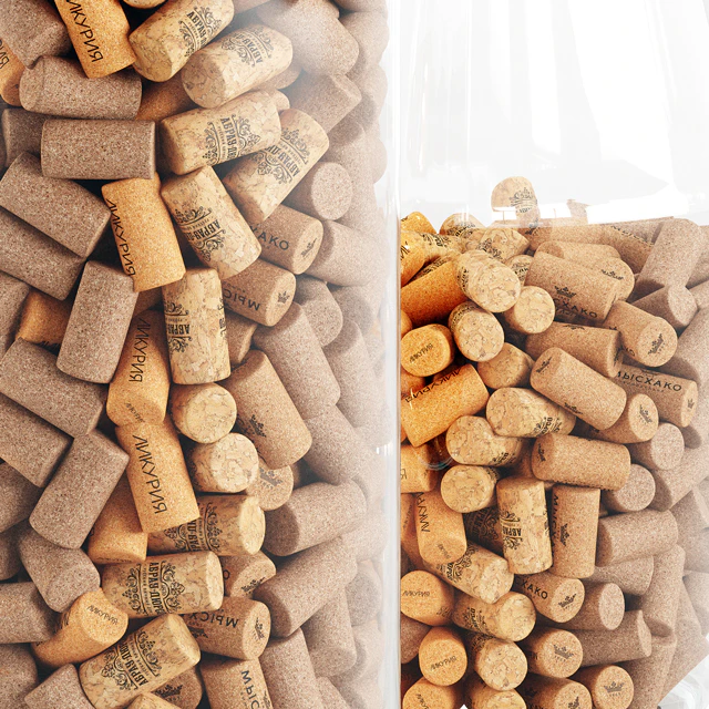 Wine corks in a vase decor — Descargar
