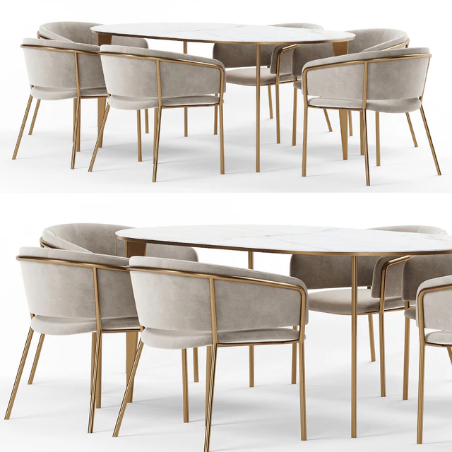 Vilhena II chair and Arden Dining Table — Скачать