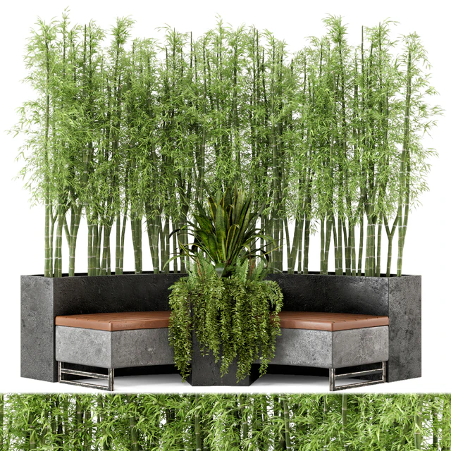 Outdoor Garden set bush and Tree - Garden Set 68 — Descargar