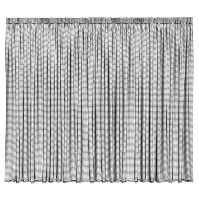 Wide Linen Tulle Curtain — Descargar