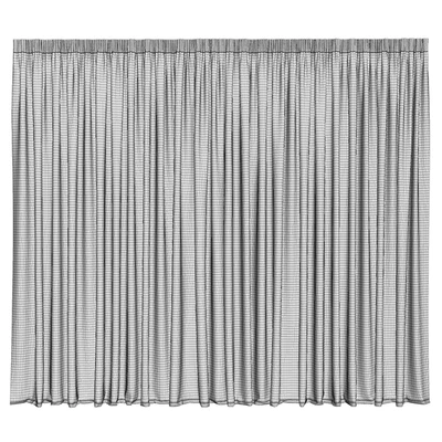 Wide Linen Tulle Curtain — Ver 4
