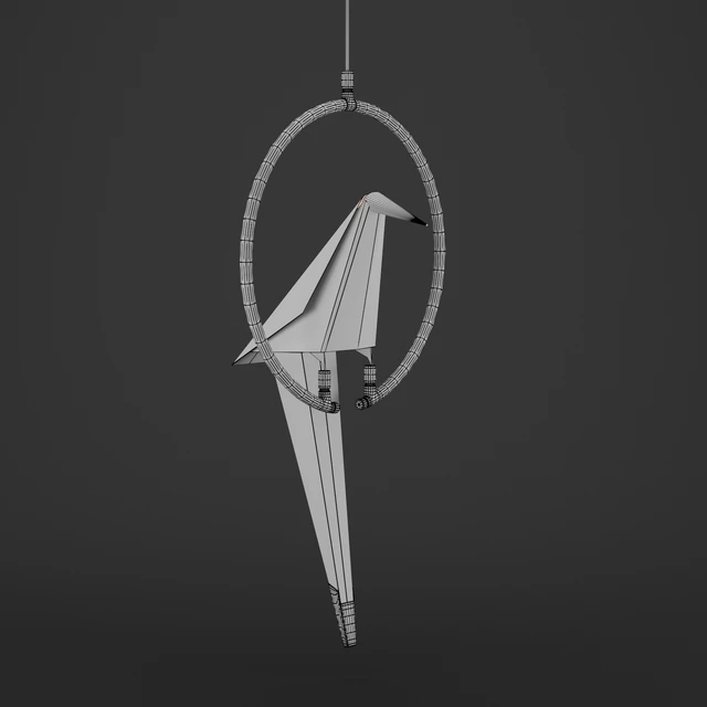 Pendant lamp BLS 11978 Origami Bird — Descargar