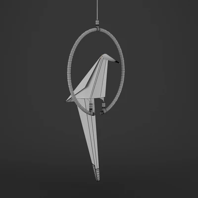 Pendant lamp BLS 11978 Origami Bird — Ver 2