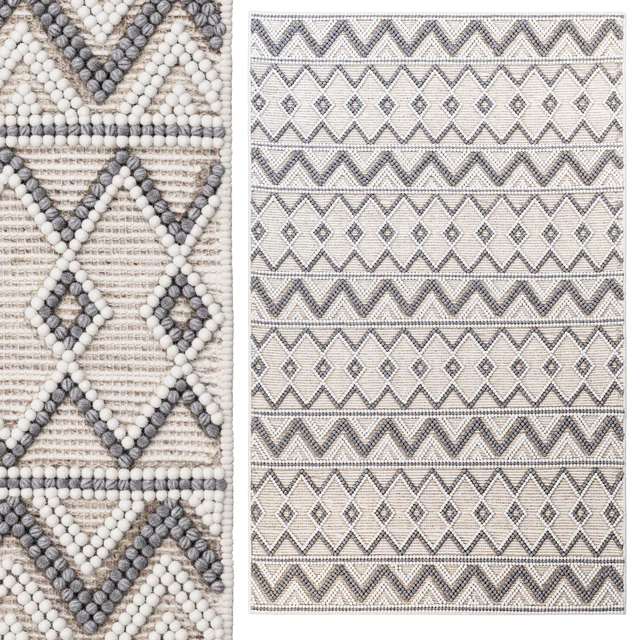 Pirlo Boho Farmhouse Wool Area Rug — Скачать