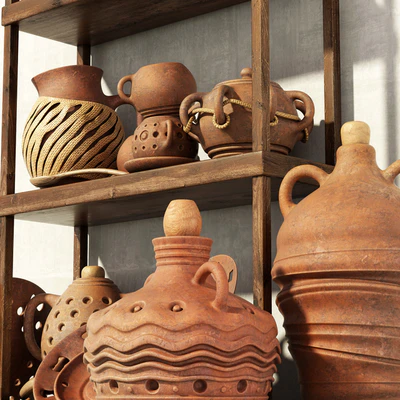Dishes clay rack n8 / Pottery rack N8 — Ver 5