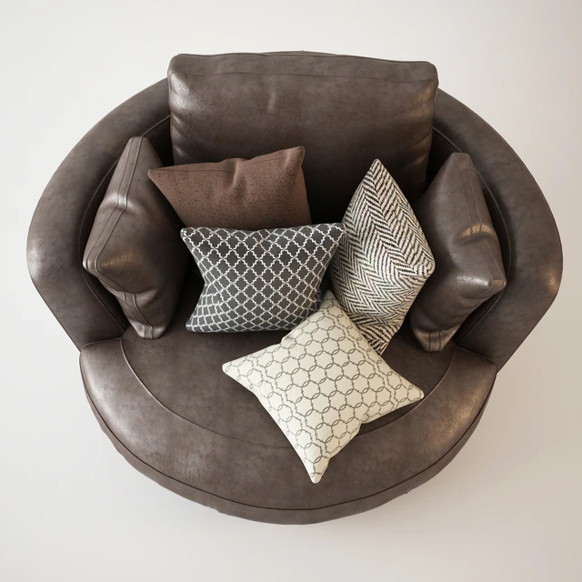 Snuggle Swivel Chair Leather — Скачать