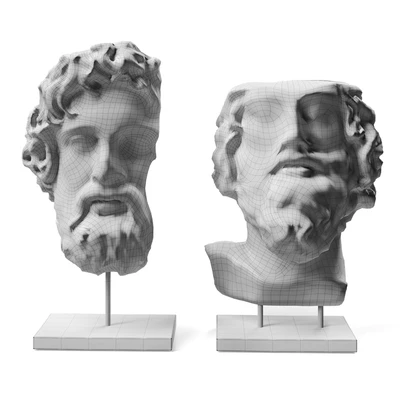 Asclepios and Greek general heads — Вид 5