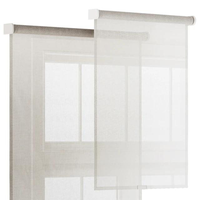 Linen Tulle Roller Blinds — Скачать