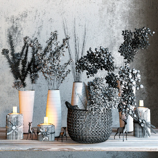 Winter flowers set — Descargar
