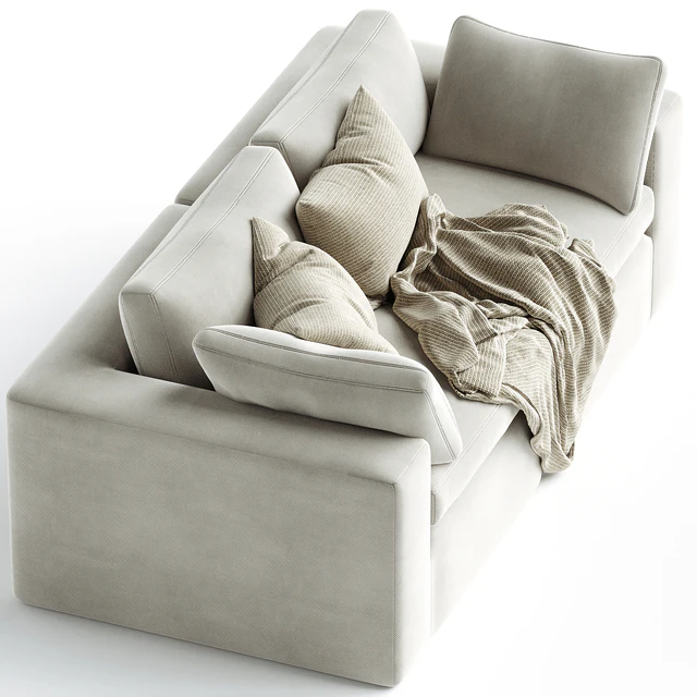 Dream Navy Sectional Sofa Combination 03 — Descargar