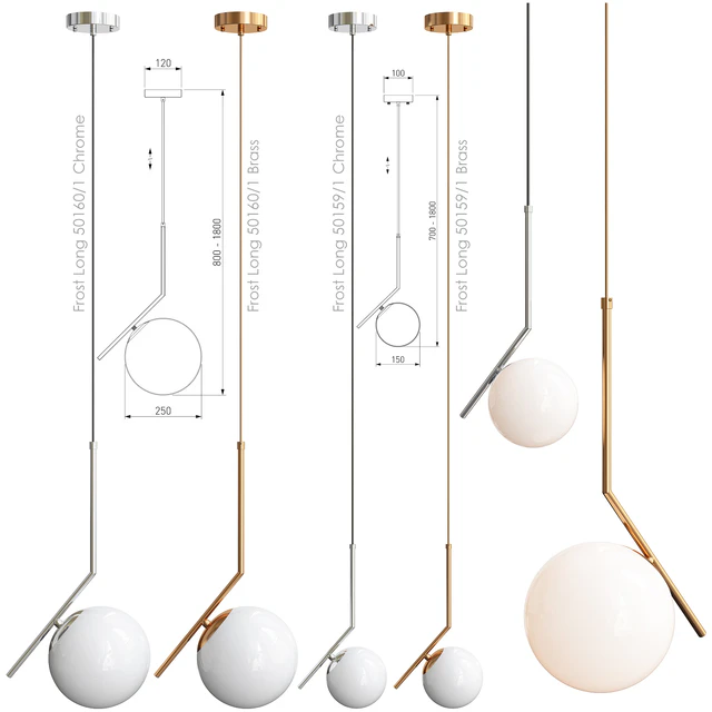 Eurosvet Frost Long 50160/1 Chrome/Brass / Frost Long 50159/1 Chrome/Brass — Скачать