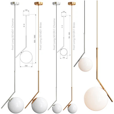 Eurosvet Frost Long 50160/1 Chrome/Brass / Frost Long 50159/1 Chrome/Brass — Скачать