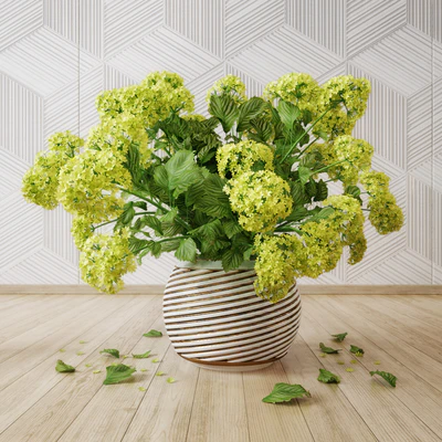 Petals flower vase golden — Вид 1