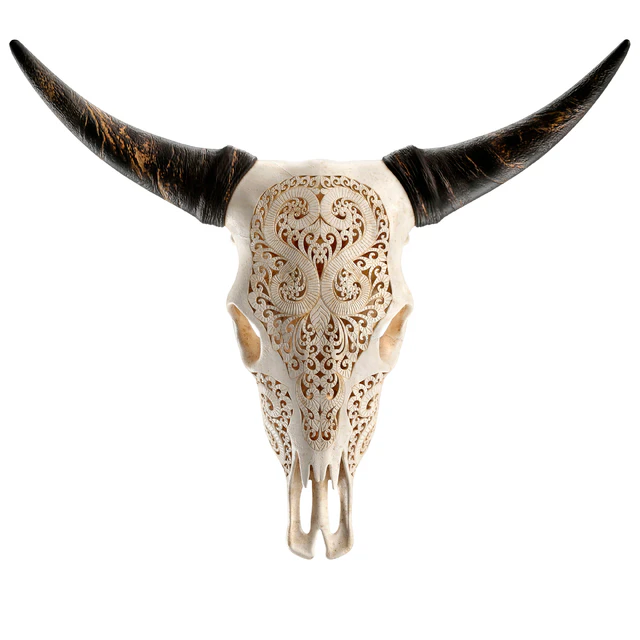 Carved cow skull — Скачать