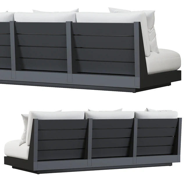 RH | Maya Aluminum Sofa Collection - Slate — Скачать