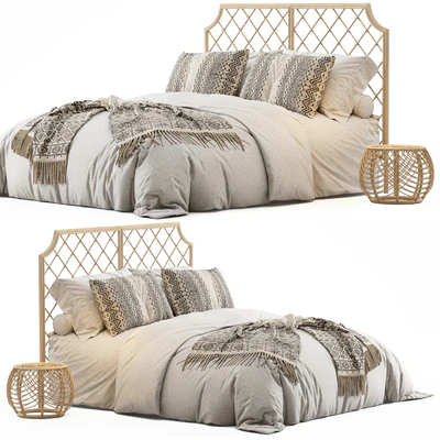 Arudin rattan bed — Ver 1