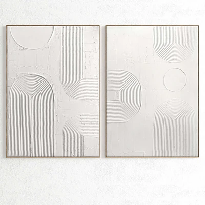 Plaster Two Photo Frame T-261 — Ver 3