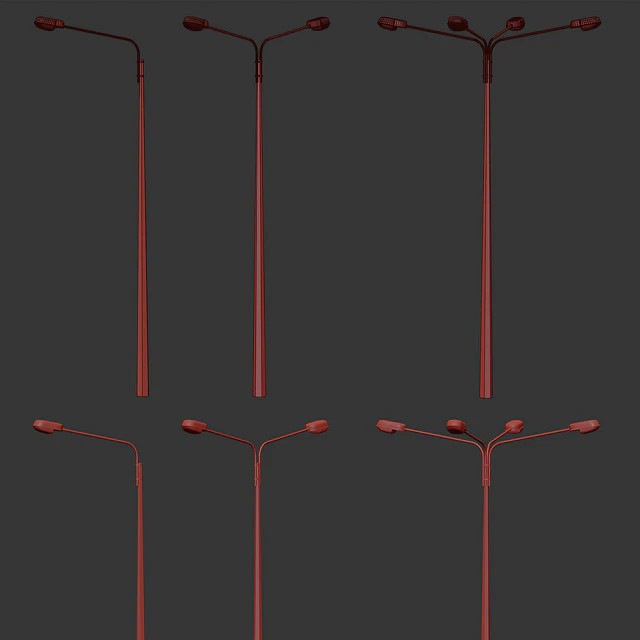 Collection Road Street Lights / Набор дорожных фонарей — Скачать