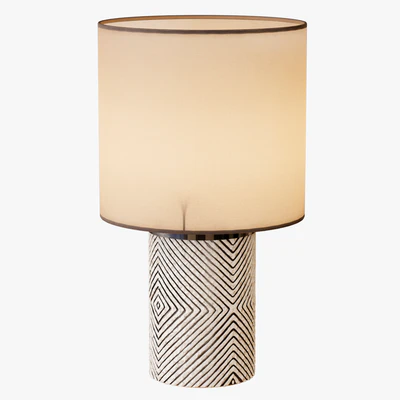 Etched Glass Table Lamp — Ver 3