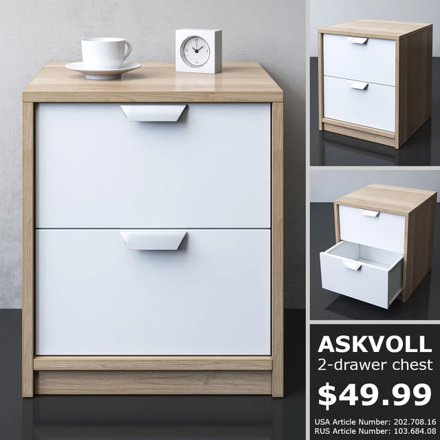 IKEA ASKVOLL 2-drawer chest — Descargar