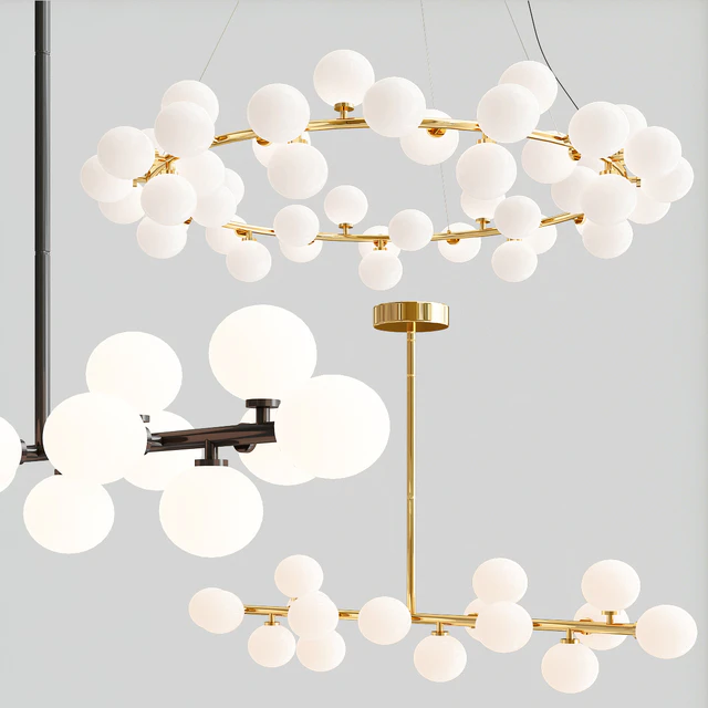 Bubble Stik and Milk Bublle Round Chandelier Collection — Скачать