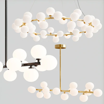 Bubble Stik and Milk Bublle Round Chandelier Collection — Вид 1