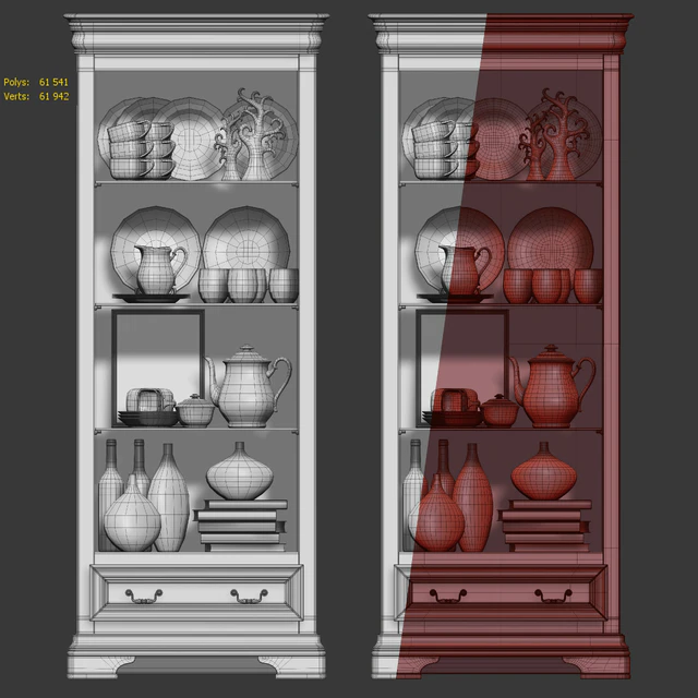 Cabinet bookcase. Showcase Belfan Olivia — Descargar