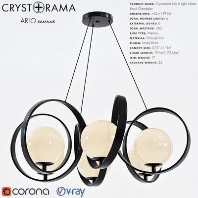 Crystorama 6466 Arlo — Вид 1