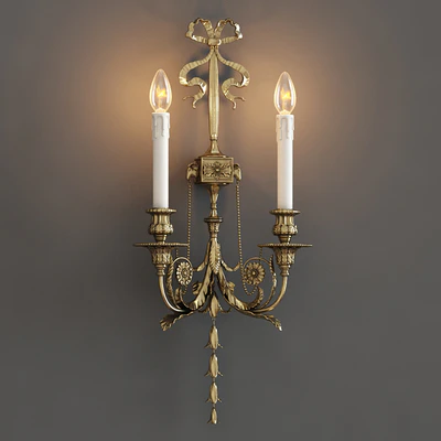Guilded Ormolu Wall Lights with Lamps — Скачать