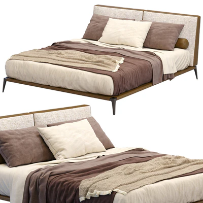 Leather Bed Park By Poliform — Ver 5