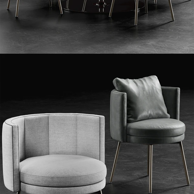 Стул Minotti Torii, Стол Minotti Oliver Lounge — Скачать