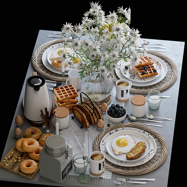 Table setting 36. Breakfast - 3 — Descargar