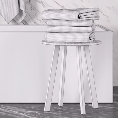 Bathroom towel set + bathtub — View 2