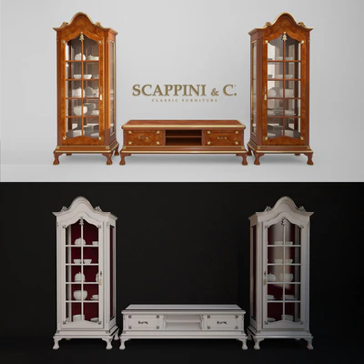 SCAPPINI SHOWCASE, TV Stand — Ver 1