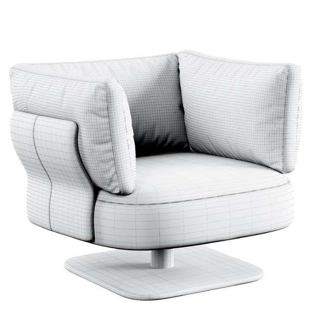 Saki Armchair By Minotti — Скачать