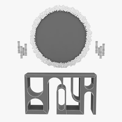 Brabbu cay mirror, colosseum console and ombak wall light — Вид 2