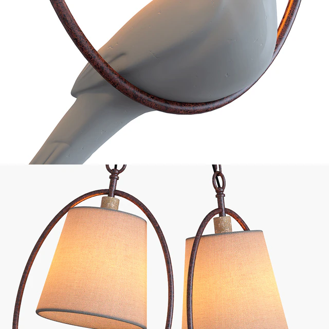 Подвесной светильник Norman Bird Chandelier One — Скачать