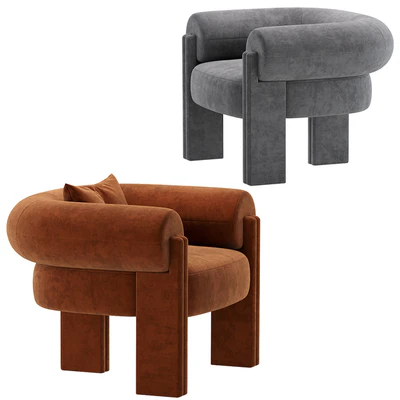 Sevigne Armchair X Metaphores STUDIOPARISIEN Velvet and Leather — Ver 5