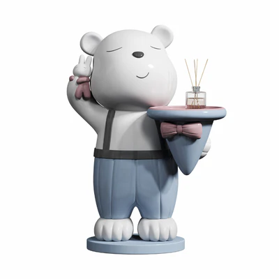 Bear ornaments ceramic ornaments shelf tray — Ver 3