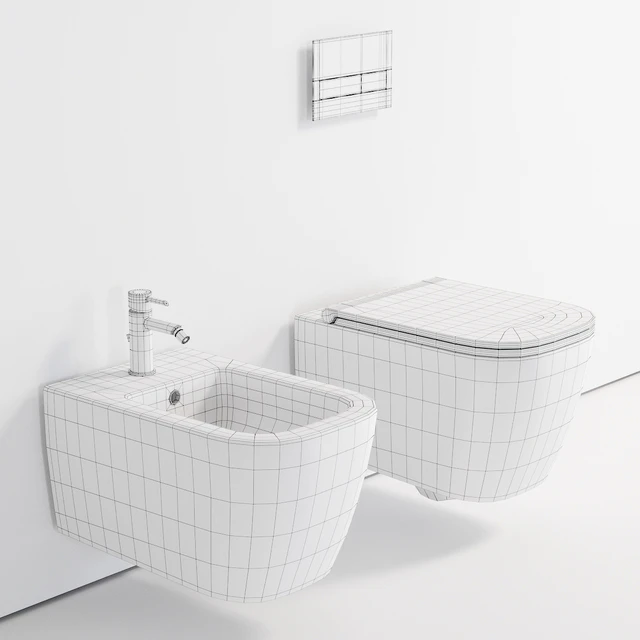 Esedra by SDR Ceramiche Quadra Wall-Hung WC — Descargar