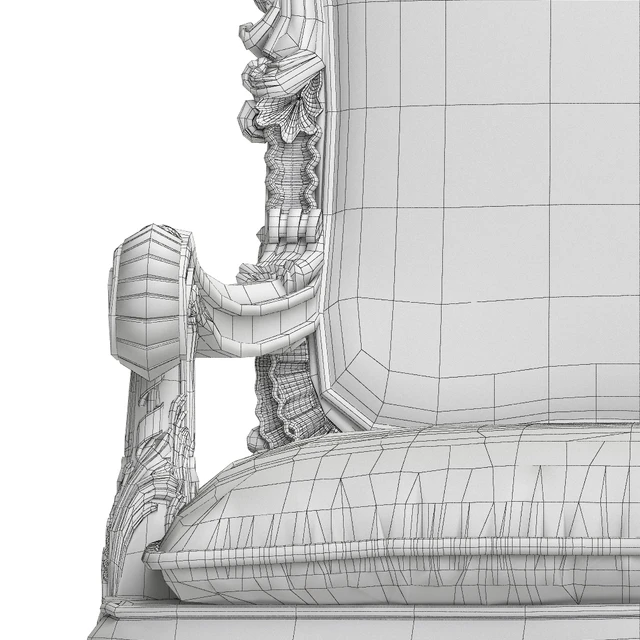 Asnaghi Interiors Throne Armchair art.19246 — Descargar