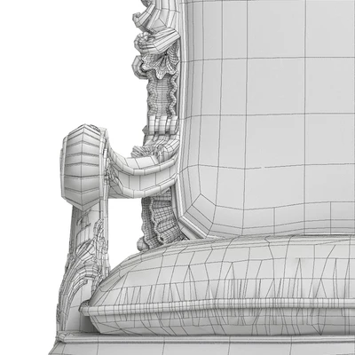 Asnaghi Interiors Throne Armchair art.19246 — Ver 2