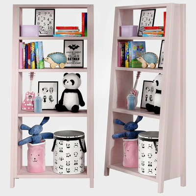 Kids bookshelf set 04 — Вид 3