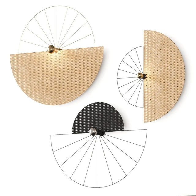 Aromas del Campo Ghaban Rattan Wall Lamps — Descargar