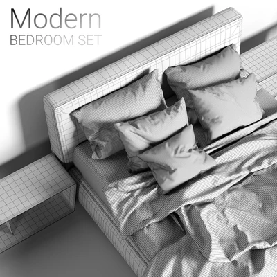 Minotti Powell Bed — Ver 2